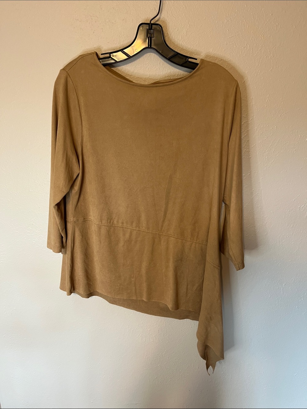 Chico's Camel Asymmetric Hem Tunic